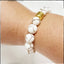 Tibetan Agate Giraffe Dzi Gemstone Beaded Stretch Bracelet