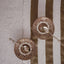 Linen Table Runner - Broad Stripe in Tobacco