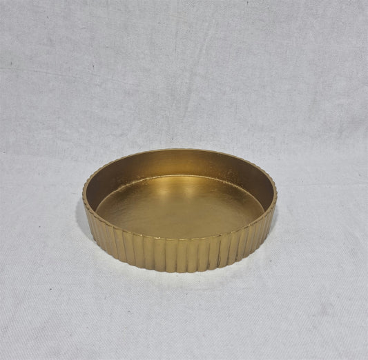 Antique Raw Brass Round Plate