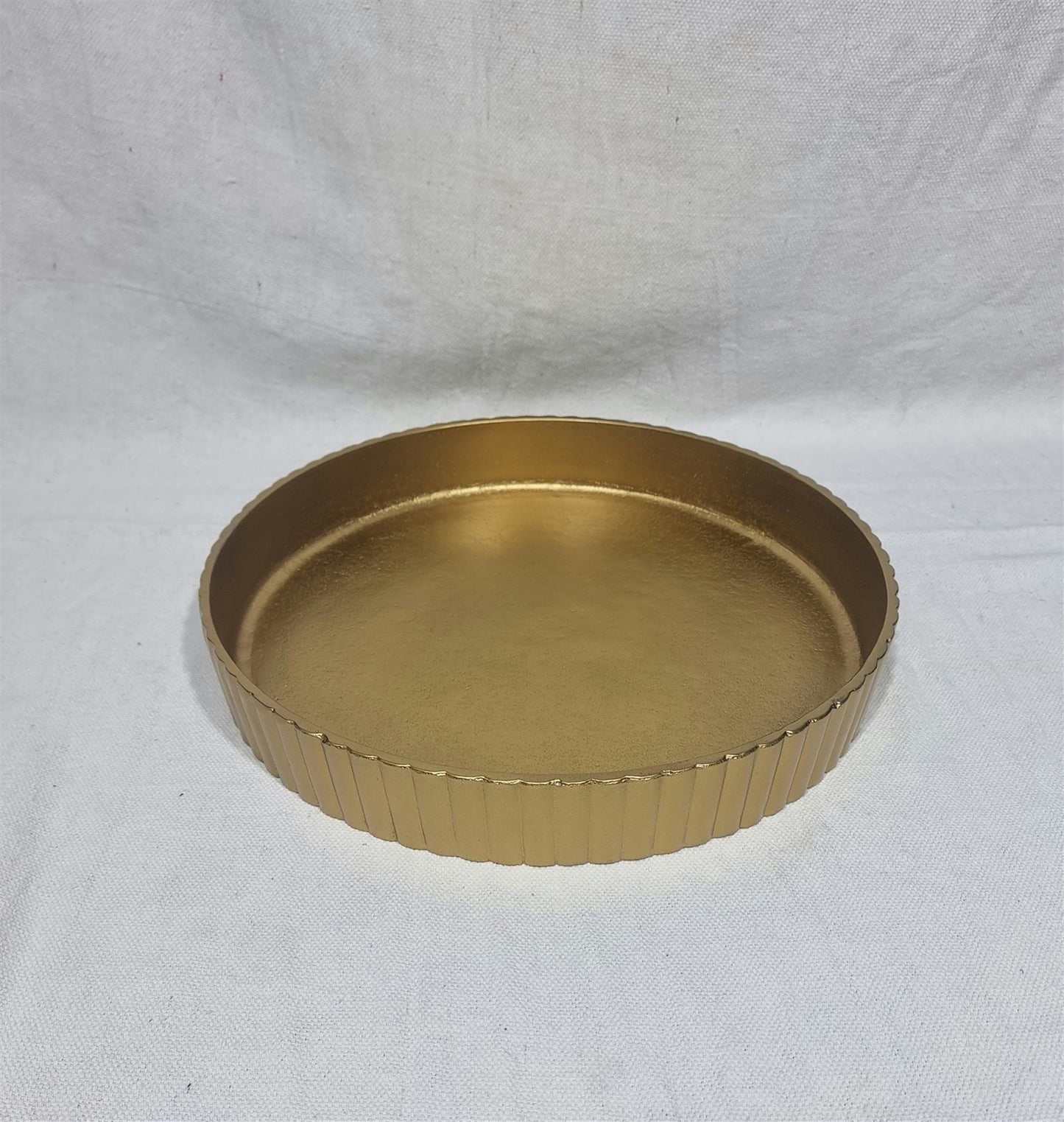 Antique Raw Brass Round Plate