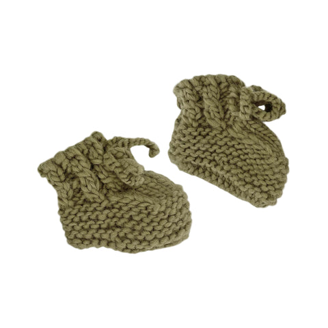 Classic Booties, Olive | Baby Shoes