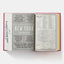 Open book with text and map on a white background