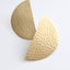 Satin Brass Post Stud Earrings