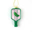 Pickleball Glass Ornament