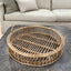 Round Cane Tray with Handles