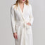 Barefoot Dreams CozyChic Ultra Lite contrast scallop ribbed robe