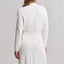 Back view of ribbed knee-length robe