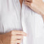 Cropped satin shirt with embroidered dream detail
