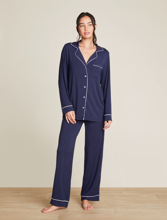 Luxe Milk Jersey Piped Pajama