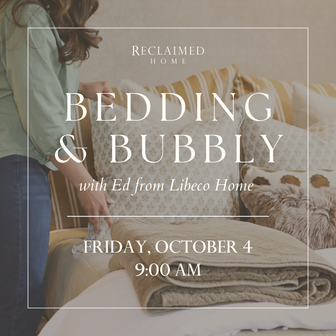 Bedding + Bubbly | October 4