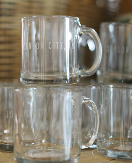 Johnson City Glass Mug