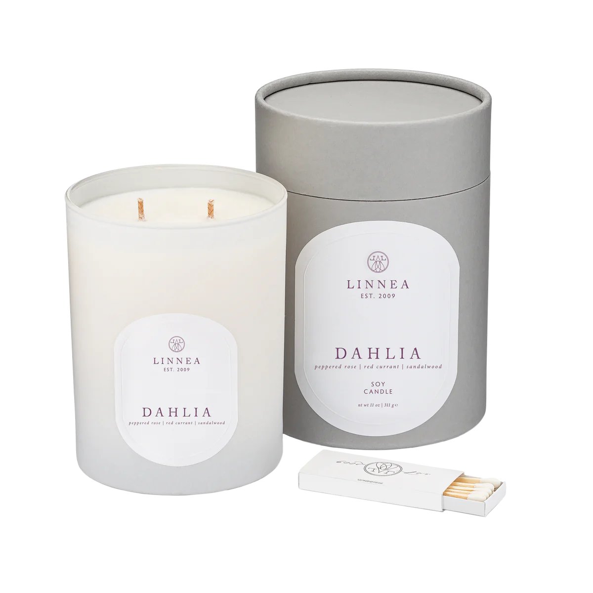 Dahlia Double Wick Candle