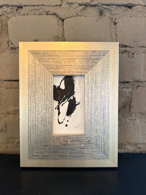 Petite Abstract with Silver Frame