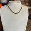 Olive Chevron Links Necklace