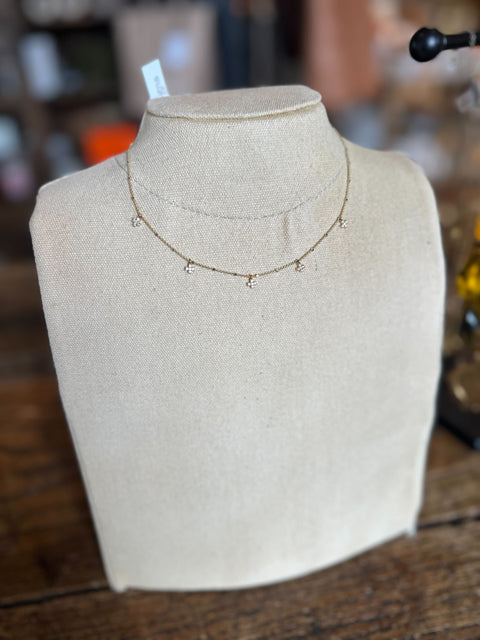 Dainty 5 Cross Necklace