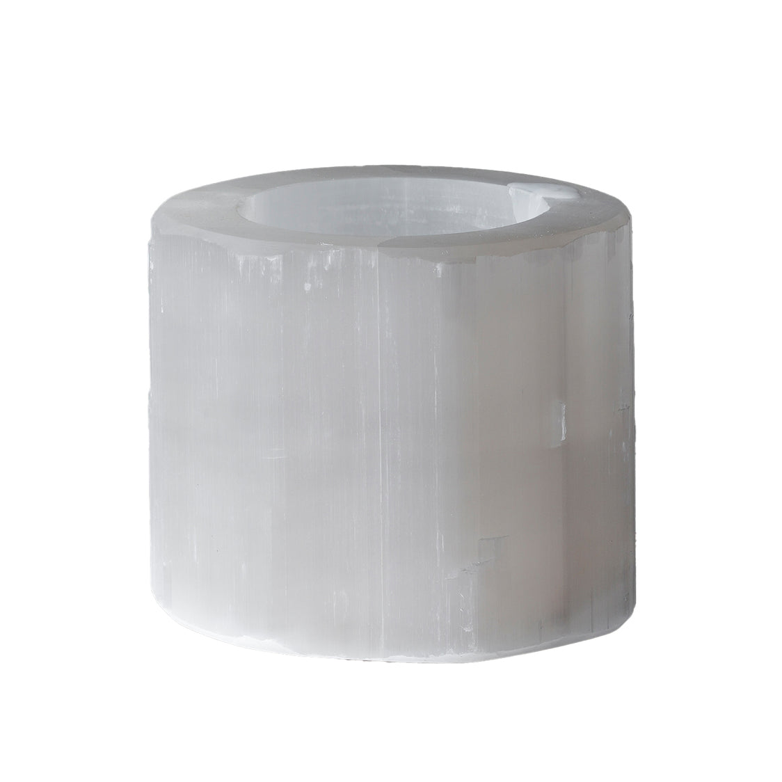 Selenite Candle Holder