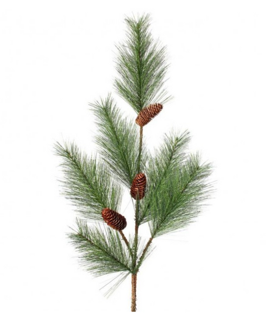38" Hard Needle Pine with Pine Cones