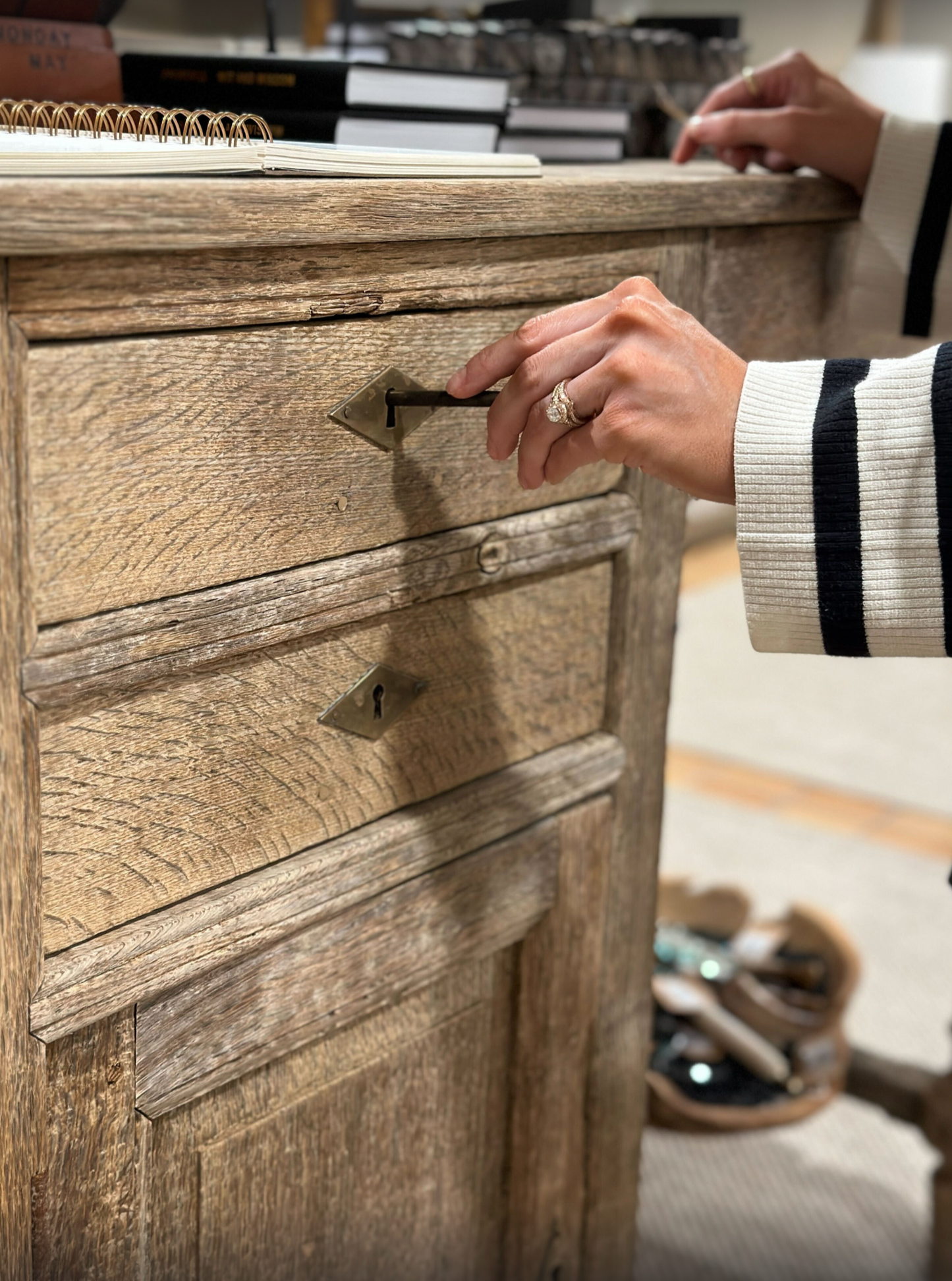 Bleached Oak Standing Desk