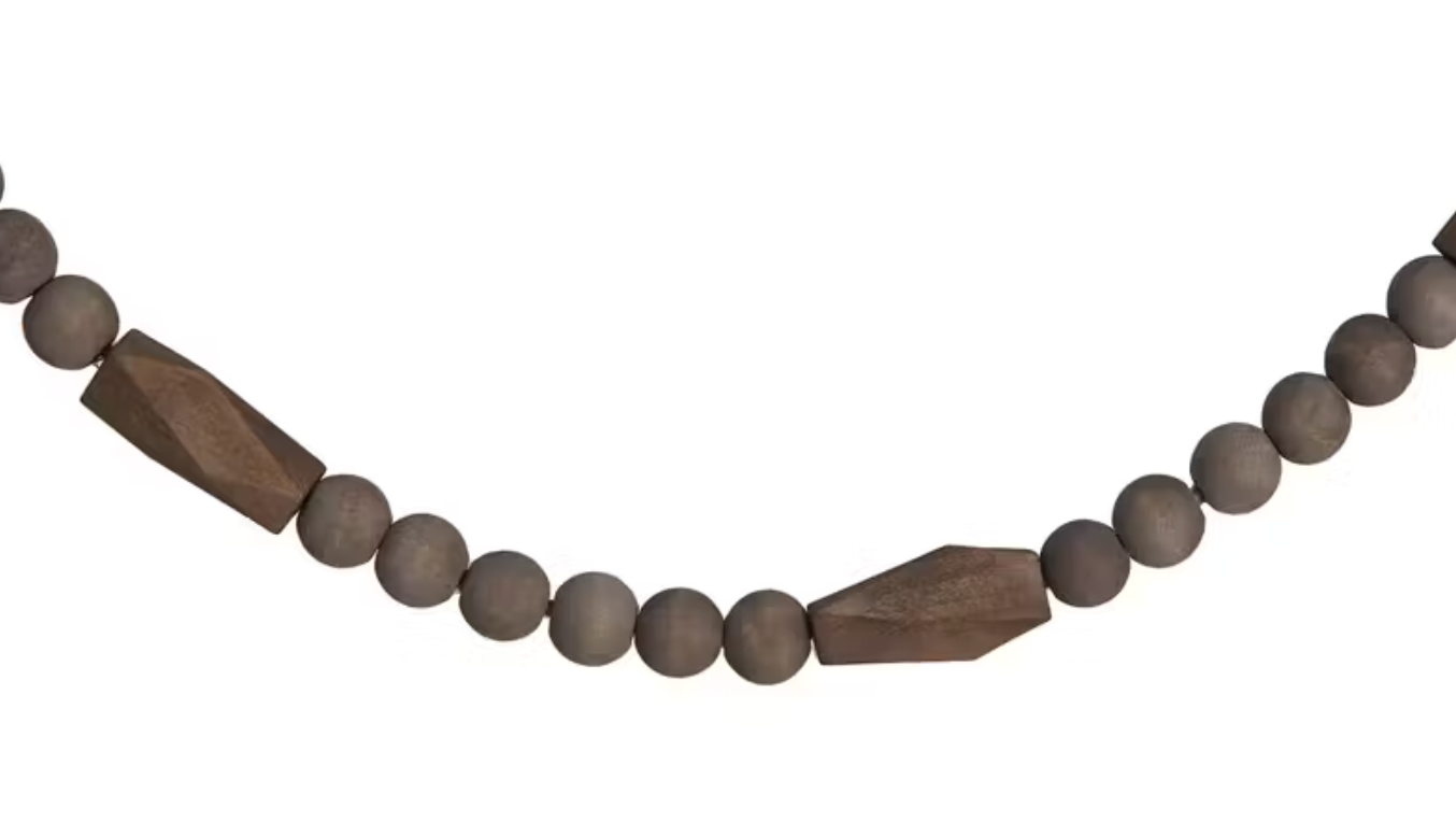 Paulownia Wood Bead Garland