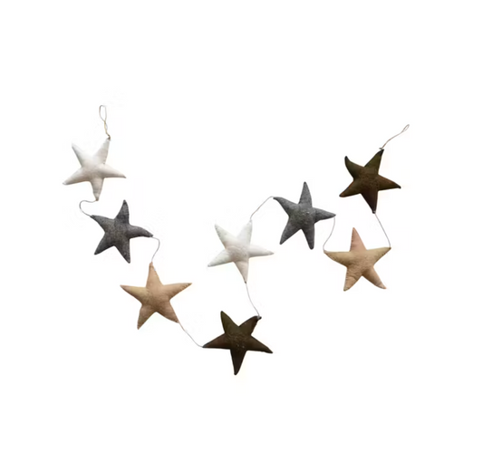 Wool Felt Star Garland