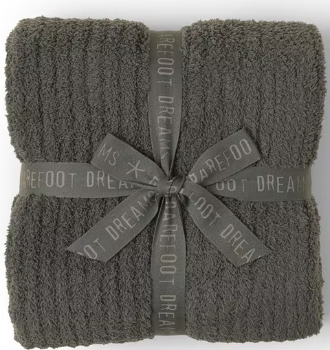 Barefoot Dreams CozyChic ribbed throw blanket
