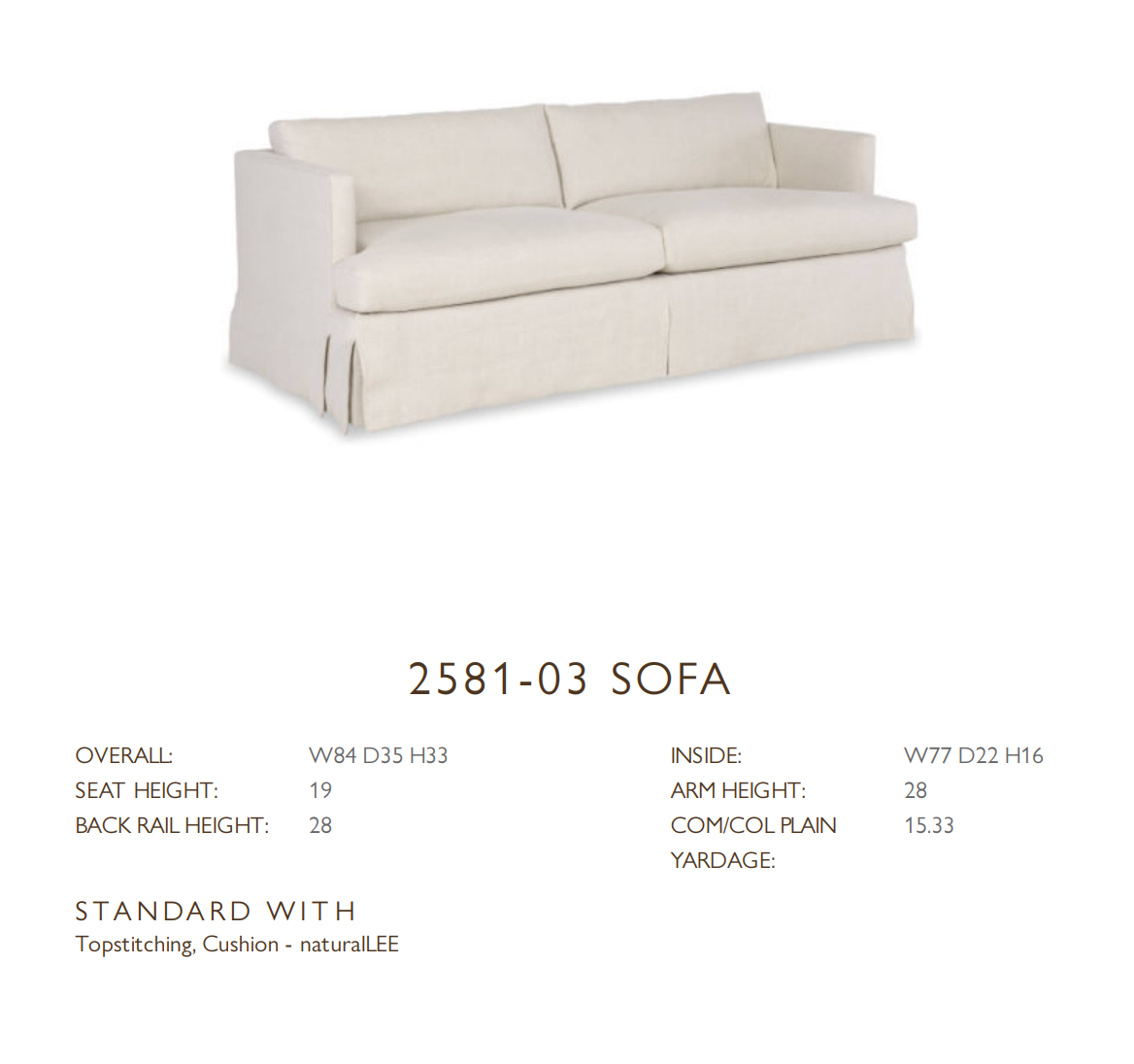 2581-03 Sofa