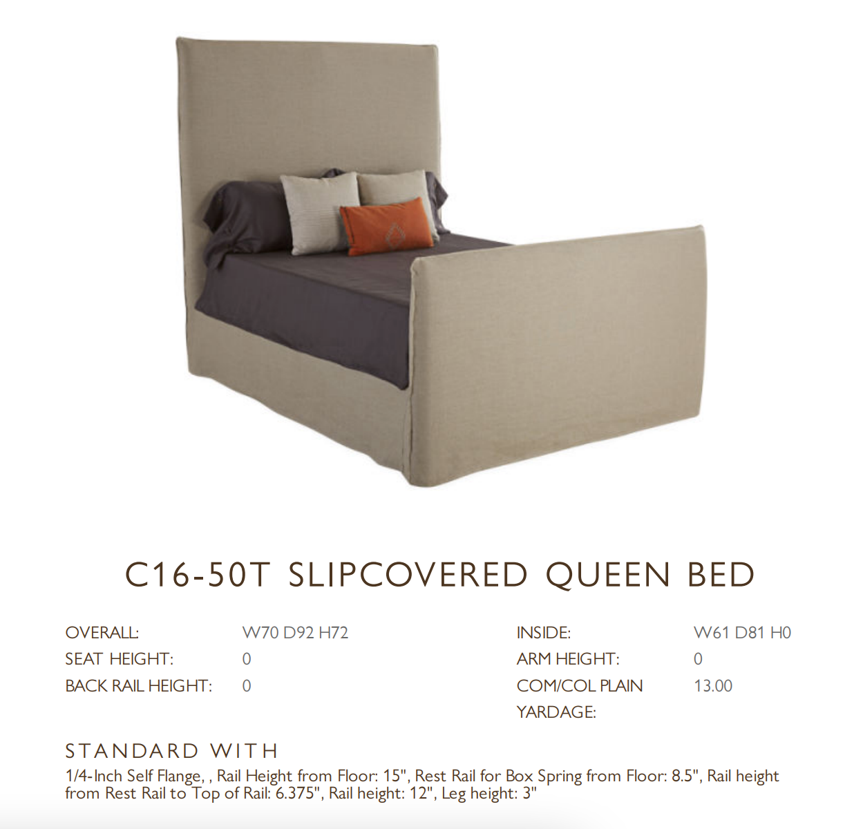 C16-50HOM Queen Headboard