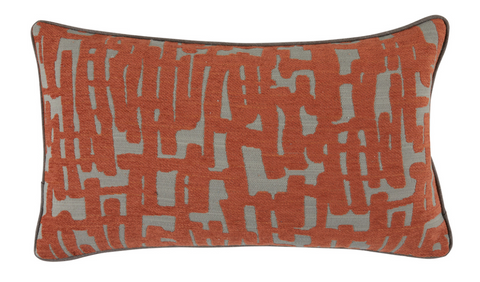 Abstract Terracotta Outdoor Pillow