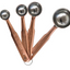 Stainless Steel Measuring Spoons, Copper Finish