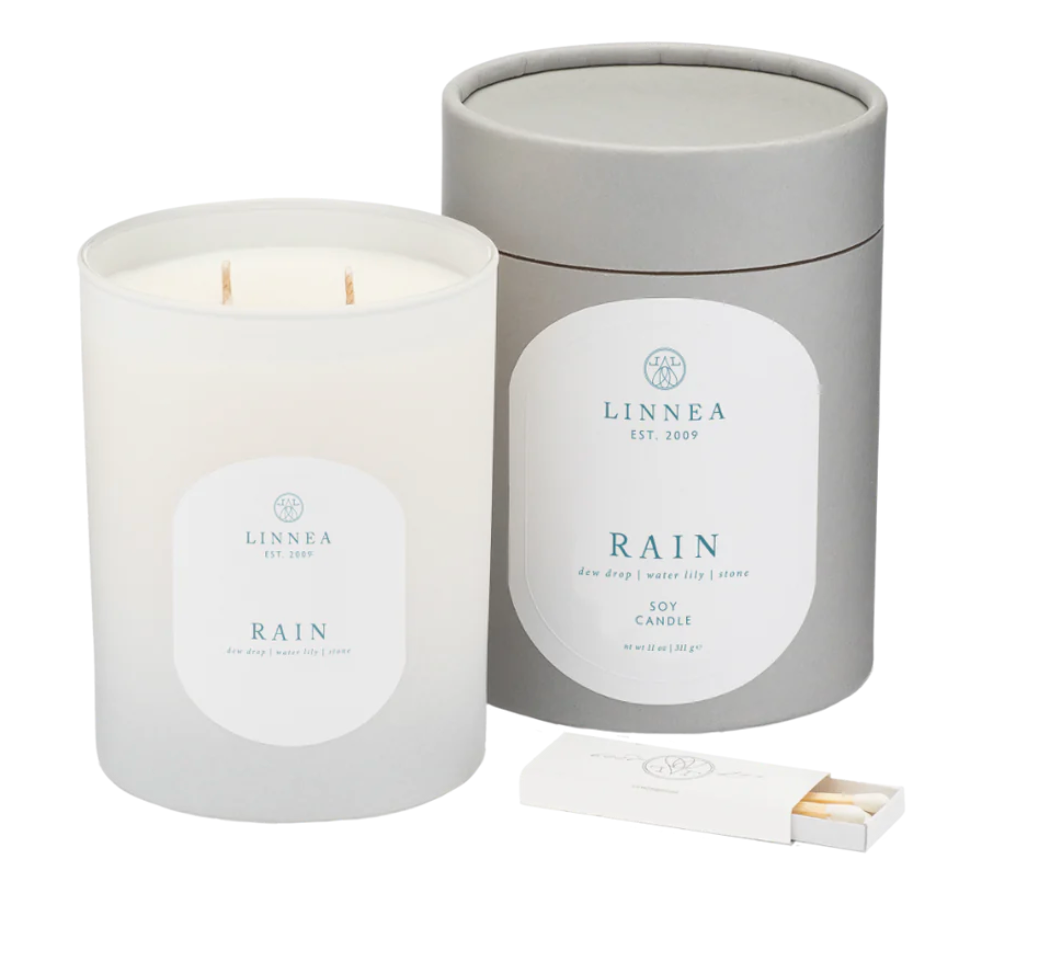 Rain Double Wick Candle