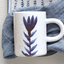 Hand-Painted Stoneware Mug w/ Flower