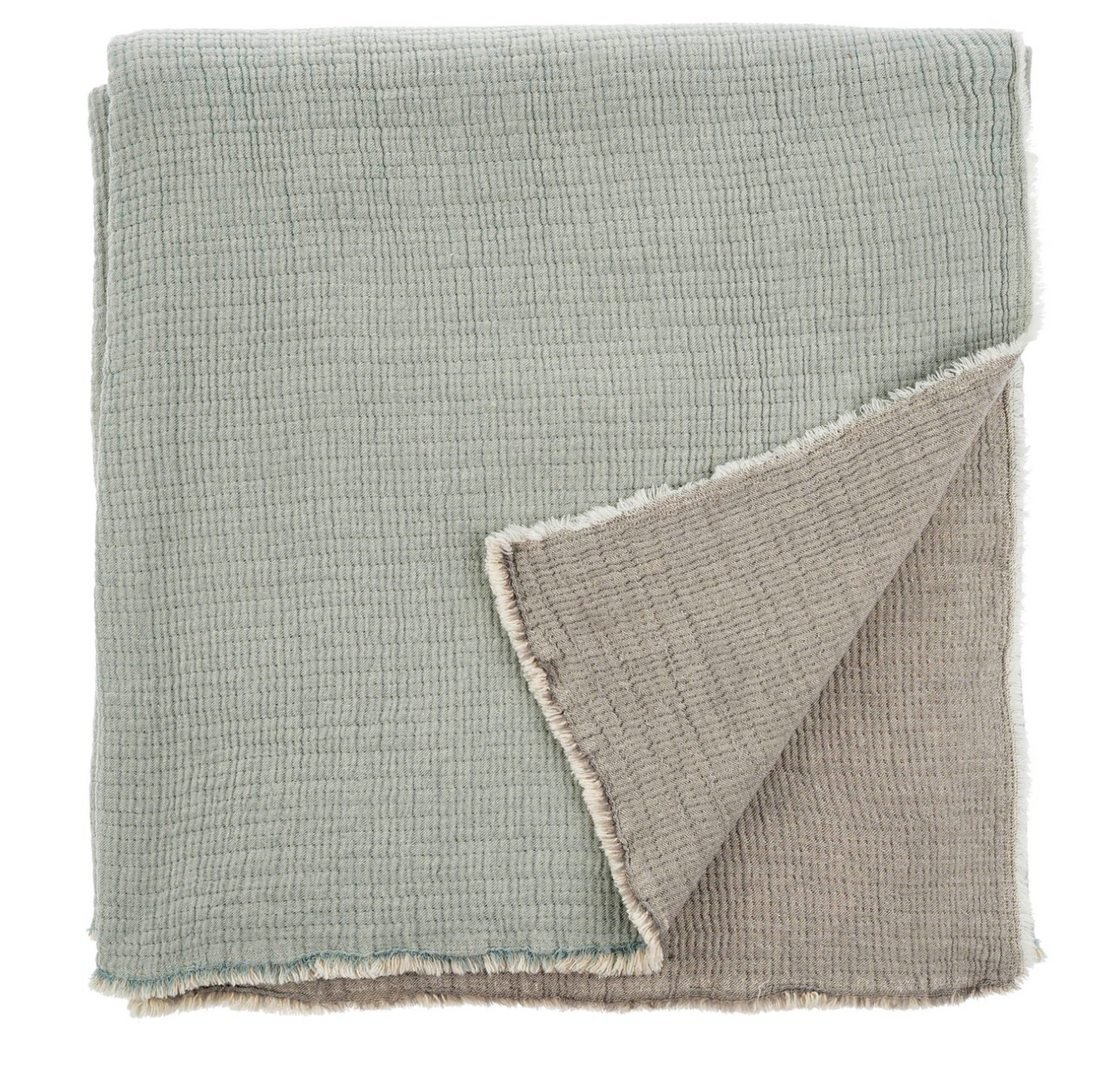 Madeira Double Sided Bed Blanket Sky/Grey