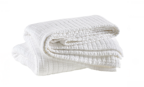 Boyfriend White Matelasse Coverlet