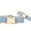 Chambray Dots Dog Collar