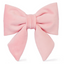 Blush Pink Velvet Lady Dog Bow - Small