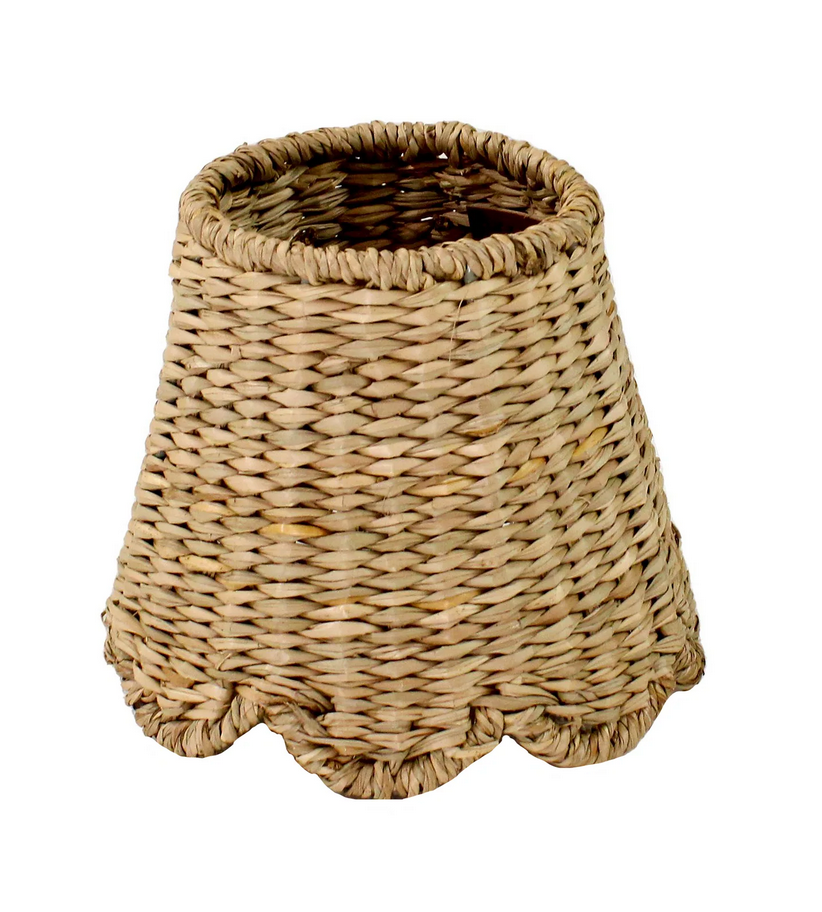 Small Scalloped Seagrass Lampshade