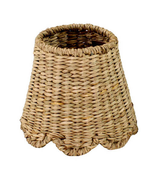 Small Scalloped Seagrass Lampshade