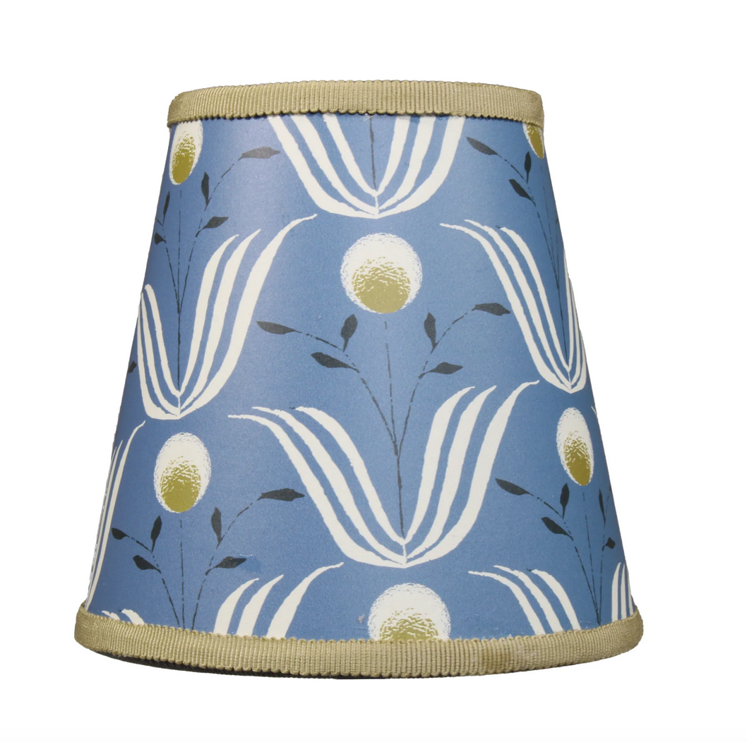 Blue Salt Lampshade - Spring Bloom Wallpaper