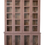 Wood & Glass Cabinet w/ 8 Doors and 8 Shelves