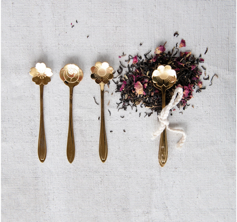 Stainless Steel Flower Shaped Spoons