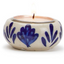 Blue and White Chinoiserie Candleholder with Tealight Candle
