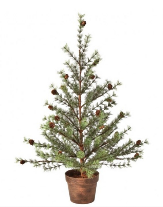 36" Skip Pine Tree w/ Cone