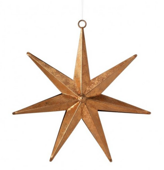 Metal Star of Bethleham Ornament