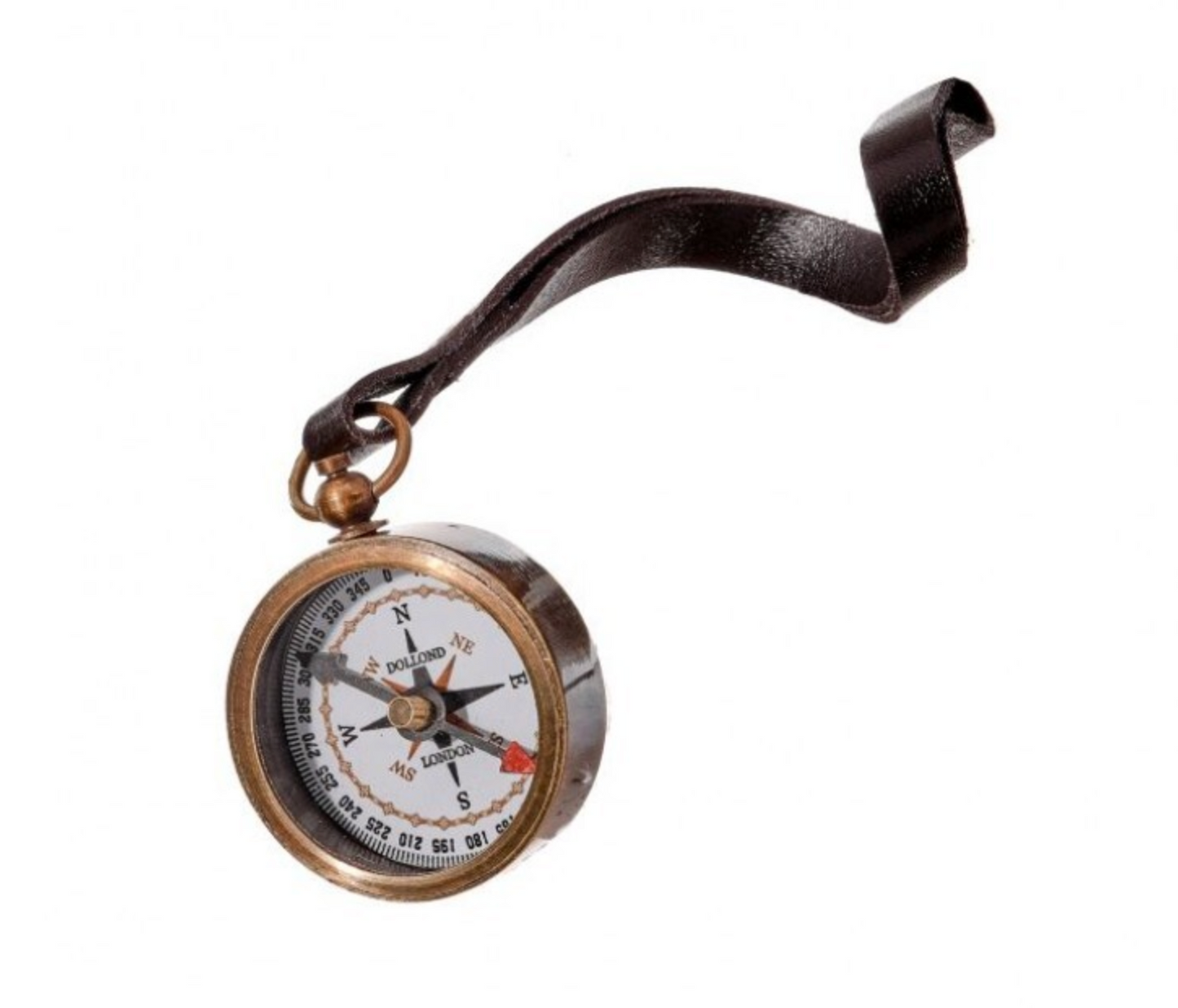 Brass/Glass Compass Ornament