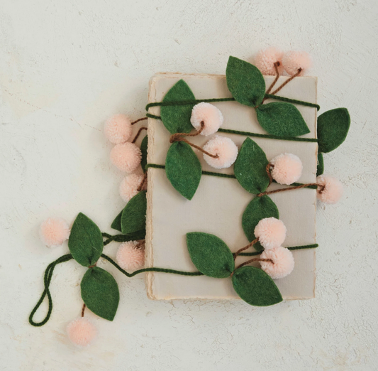 Pom Pom Cherries Garland