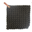 Crocheted Pot Holder with Leather Loop