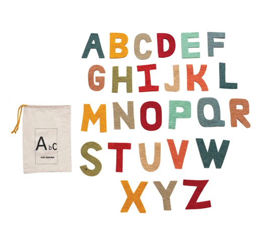 Handmade Wool Felt Alphabet Set