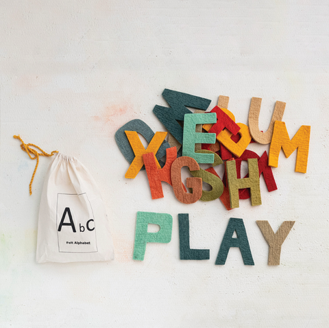 Handmade Wool Felt Alphabet Set
