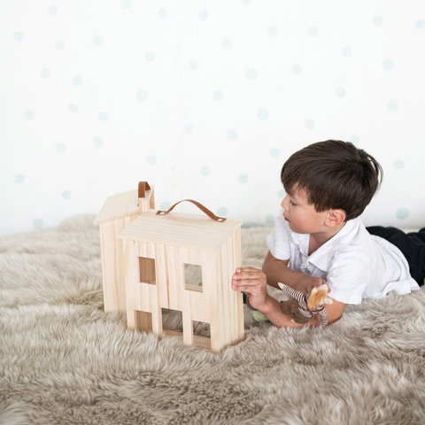 Wooden Folding Doll House