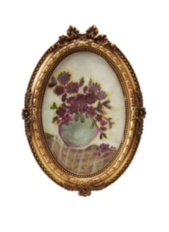 Pewter and Glass Photo Frame